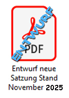 Satzung mit Änderung (rot)